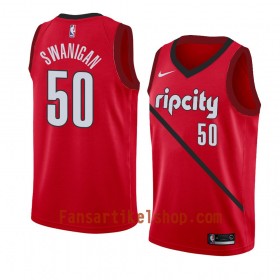 Portland Trail Blazers Trikot Caleb Swanigan 50 2018-19 Nike Rot Swingman - Herren